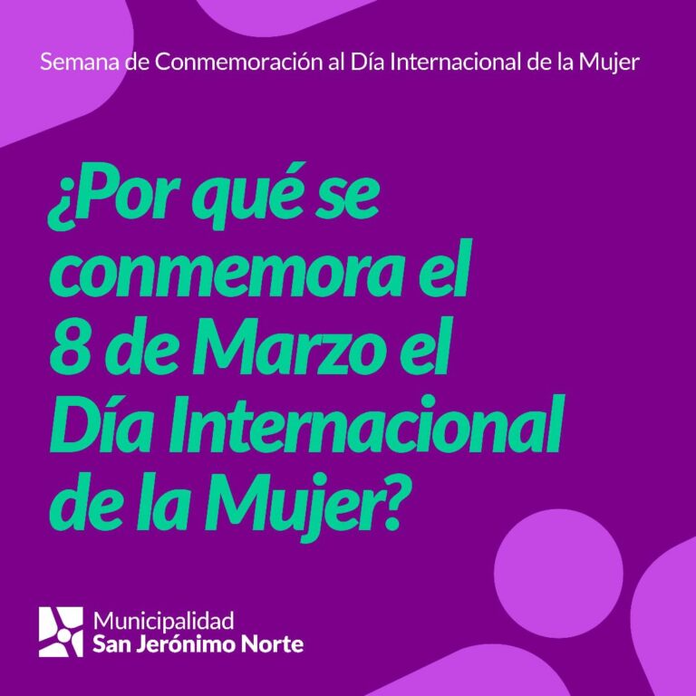 8 de Marzo: “Día Internacional de la Mujer”