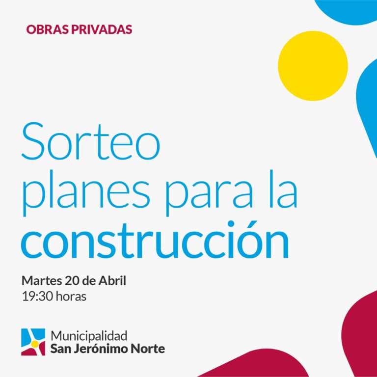 Sorteo de planes para la construcción