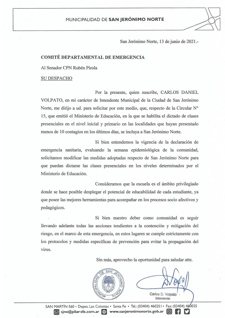 Pedido de presencialidad