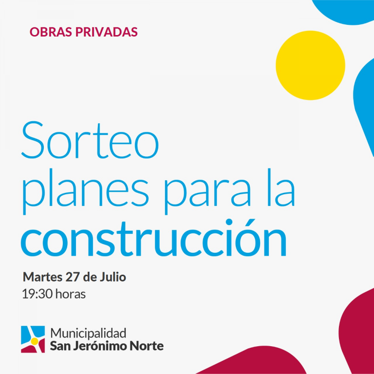 Sorteo de Planes para la construcción