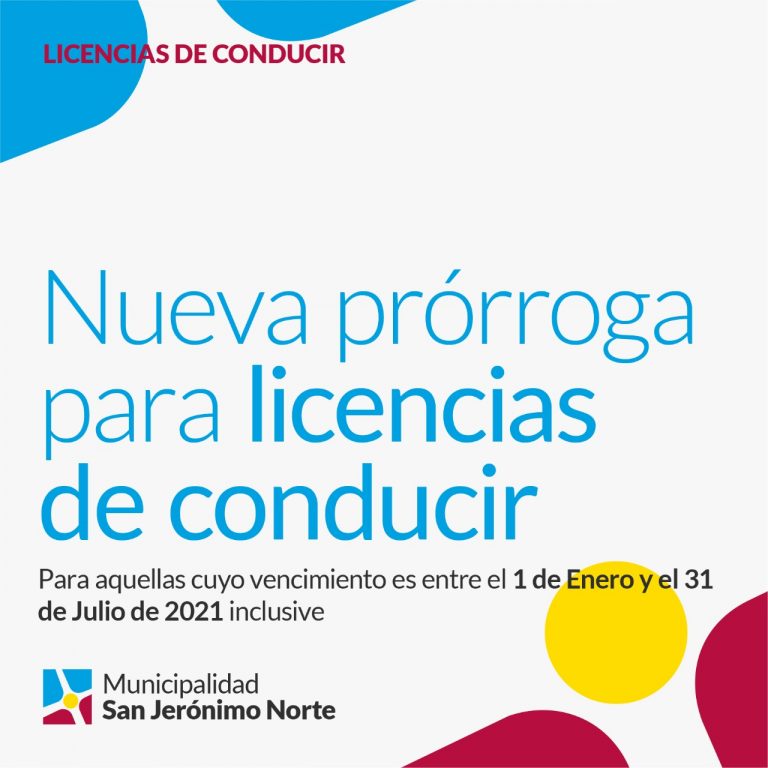 Nueva prórroga para licencias de conducir