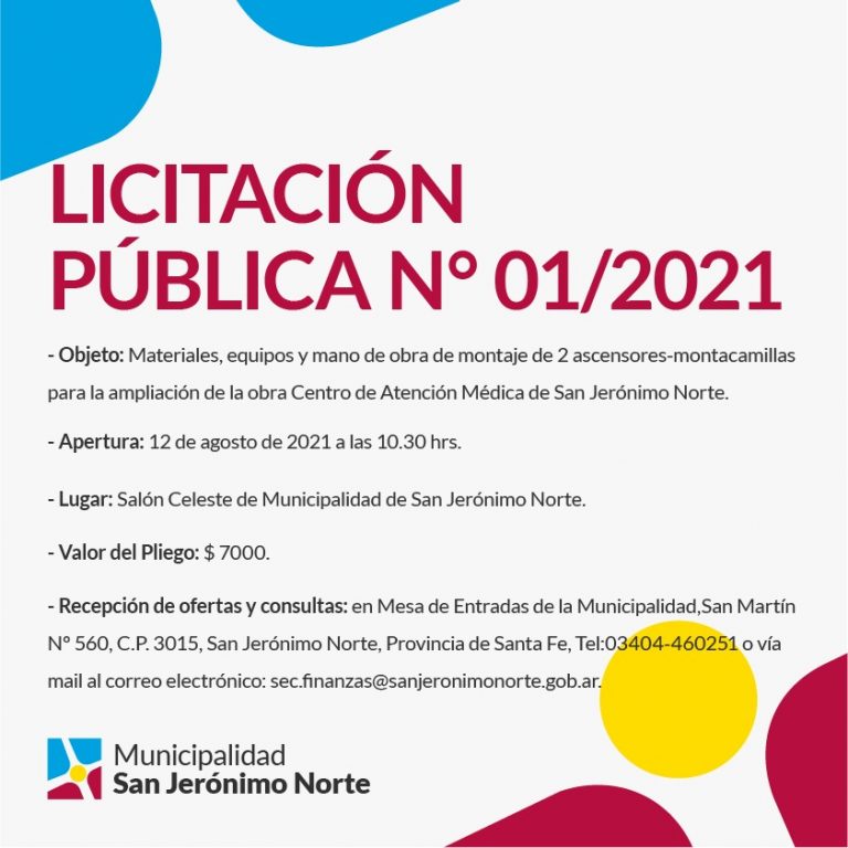 Licitación Pública Nº 01/2021