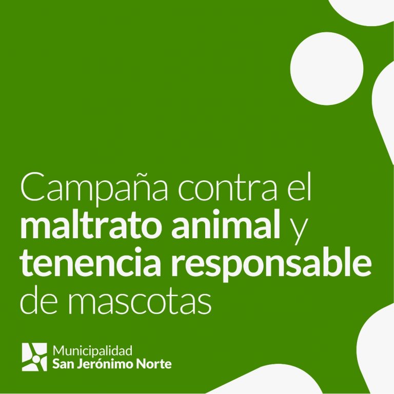 Campaña contra el maltrato animal y tenencia responsable de mascotas