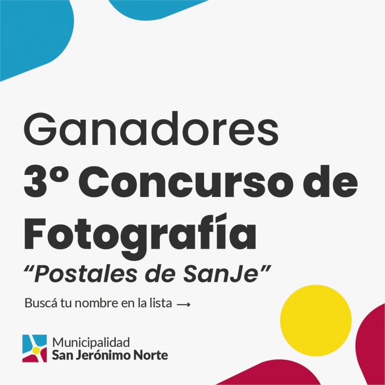 3º Concurso de Fotografía “Postales de SanJe!