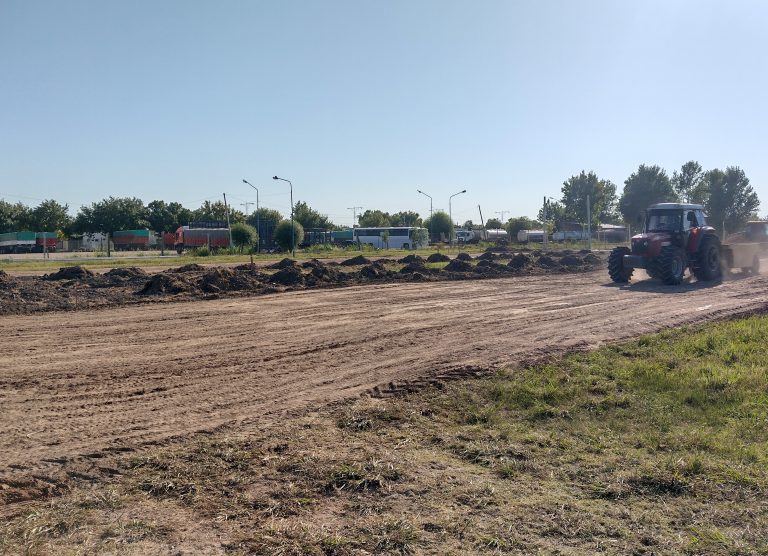 Avanzan los trabajos en el predio de viviendas