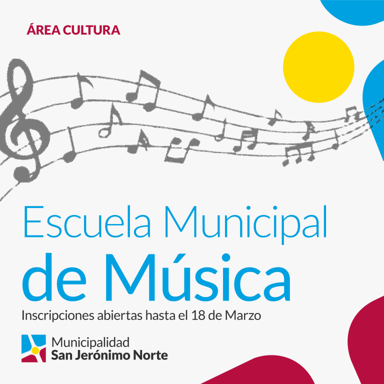 Escuela Municipal de Musica- Inscripciones abiertas