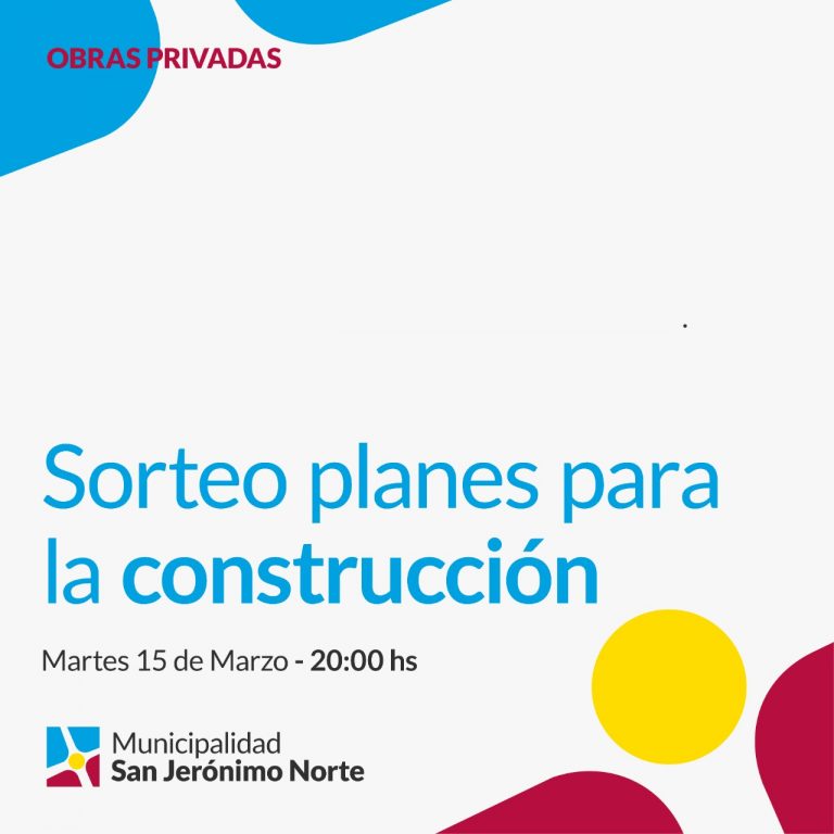 Sorteo de Planes para la construcción