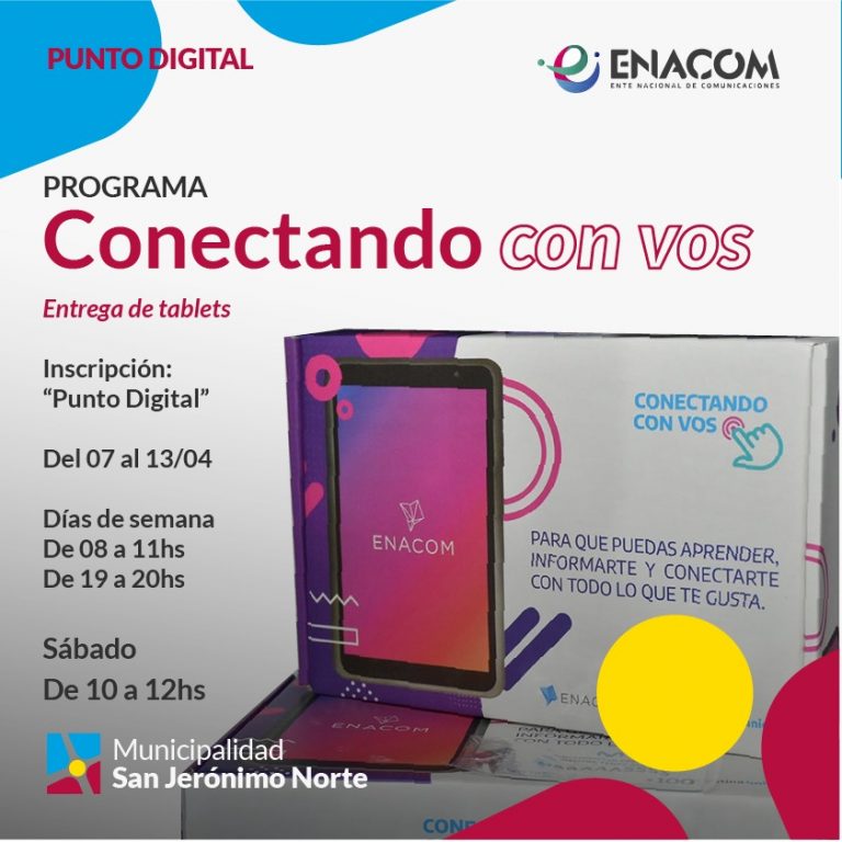 Inscripción para entrega de tablets de ENACOM