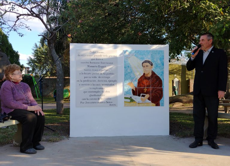 Inauguración mural Fray Mamerto Esquiú