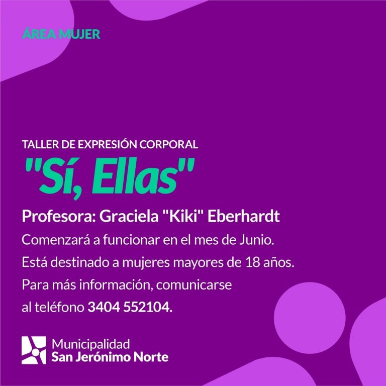 Taller de expresión corporal: Sí ella