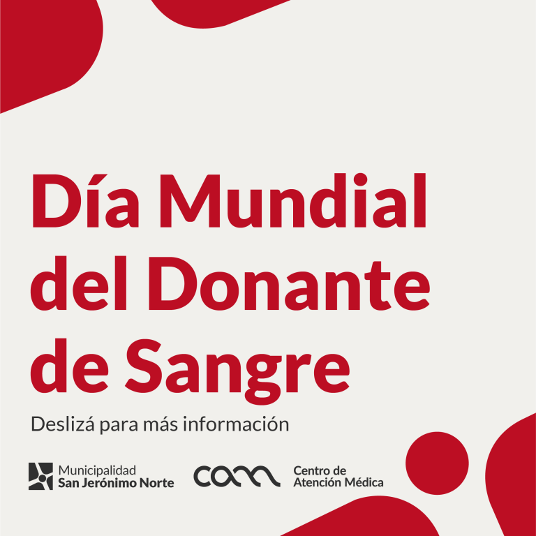 ¡Hoy celebramos el Día Mundial del Donante de Sangre!