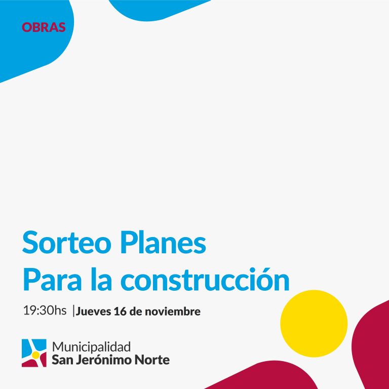 Sorteo de Planes para la construcción